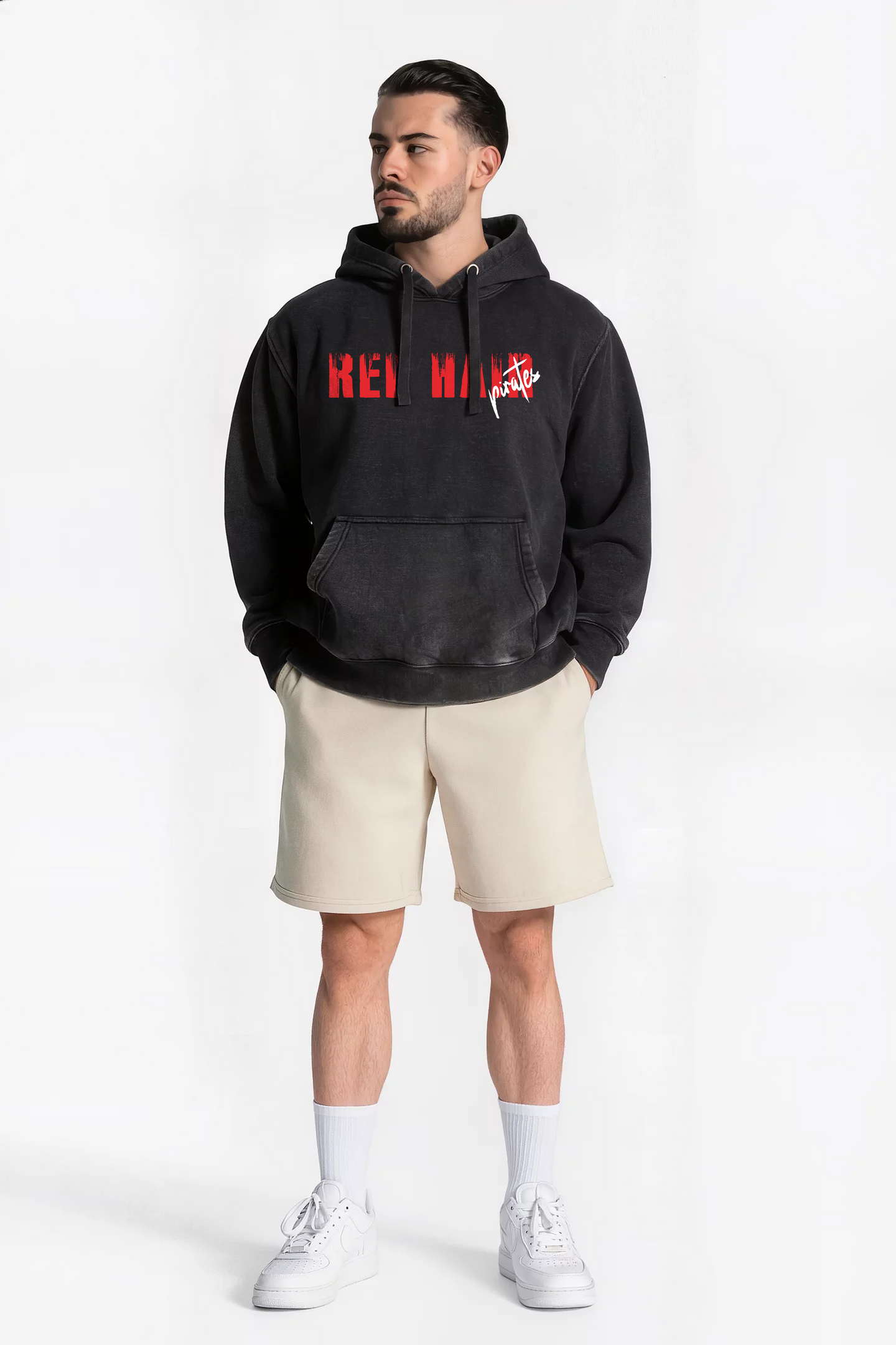 Polerón Acid Wash Negro Shanks – Edición Especial