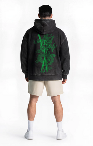 Polerón Acid Wash Black Zoro – Edición Especial
