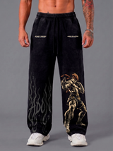 Pantalón Oversize Acid Wash Black Adon | Street Fighter