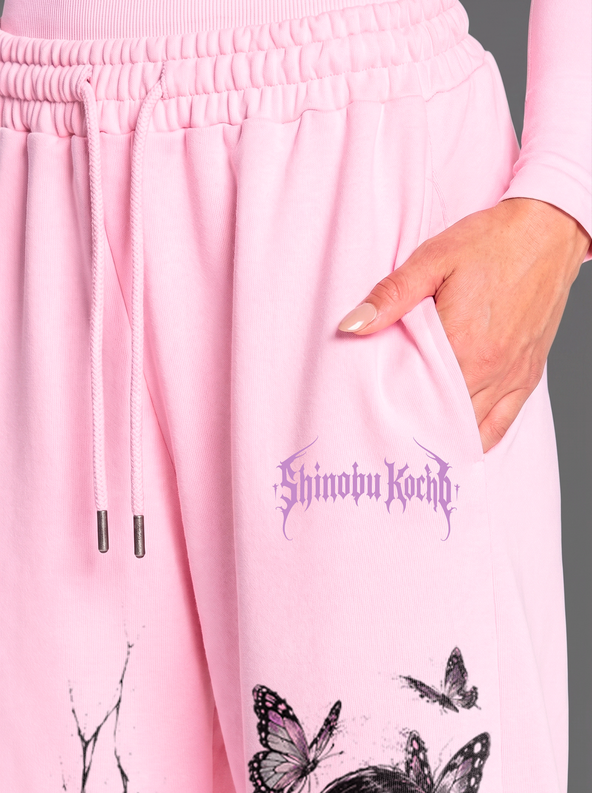 Pantalón Oversize Shinobu Kochō Pink | Demon Slayer