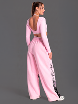 Pantalón Oversize Shinobu Kochō Pink | Demon Slayer