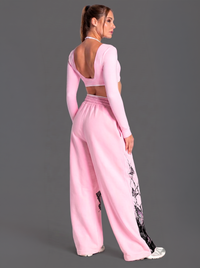 Pantalón Oversize Shinobu Kochō Pink | Demon Slayer