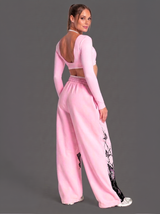 Pantalón Oversize Shinobu Kochō Pink | Demon Slayer