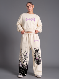 Pantalón Oversize Shinobu Kochō Marfil| Demon Slayer