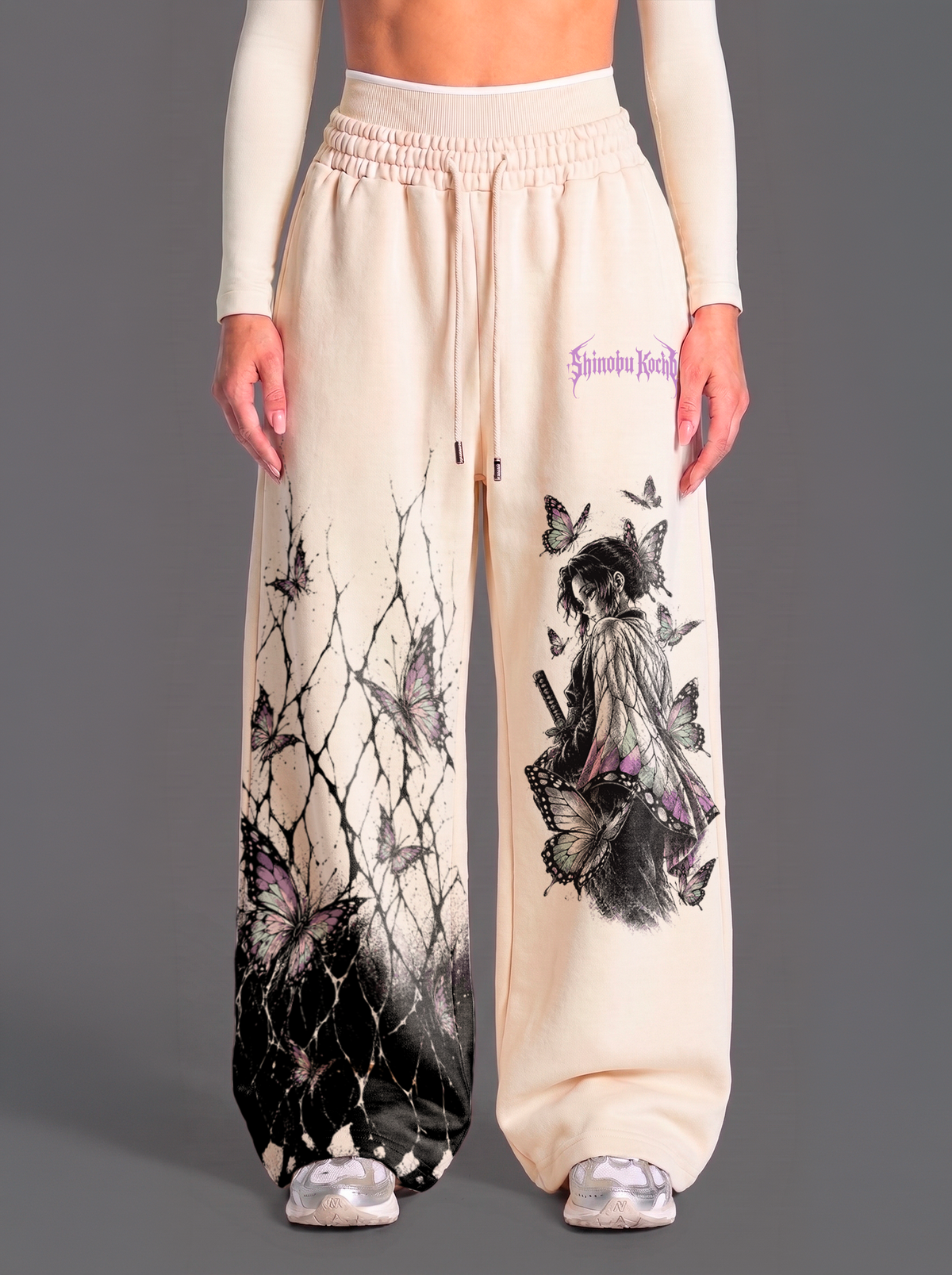 Pantalón Oversize Shinobu Kochō Marfil| Demon Slayer