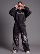 Pantalón Oversize Shinobu Kochō Black | Demon Slayer
