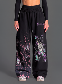 Pantalón Oversize Shinobu Kochō Black | Demon Slayer