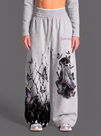 Pantalón Oversize Shinobu Kochō Gray | Demon Slayer