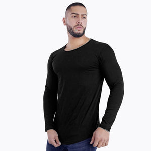Polera Long Fit / Manga Larga Black