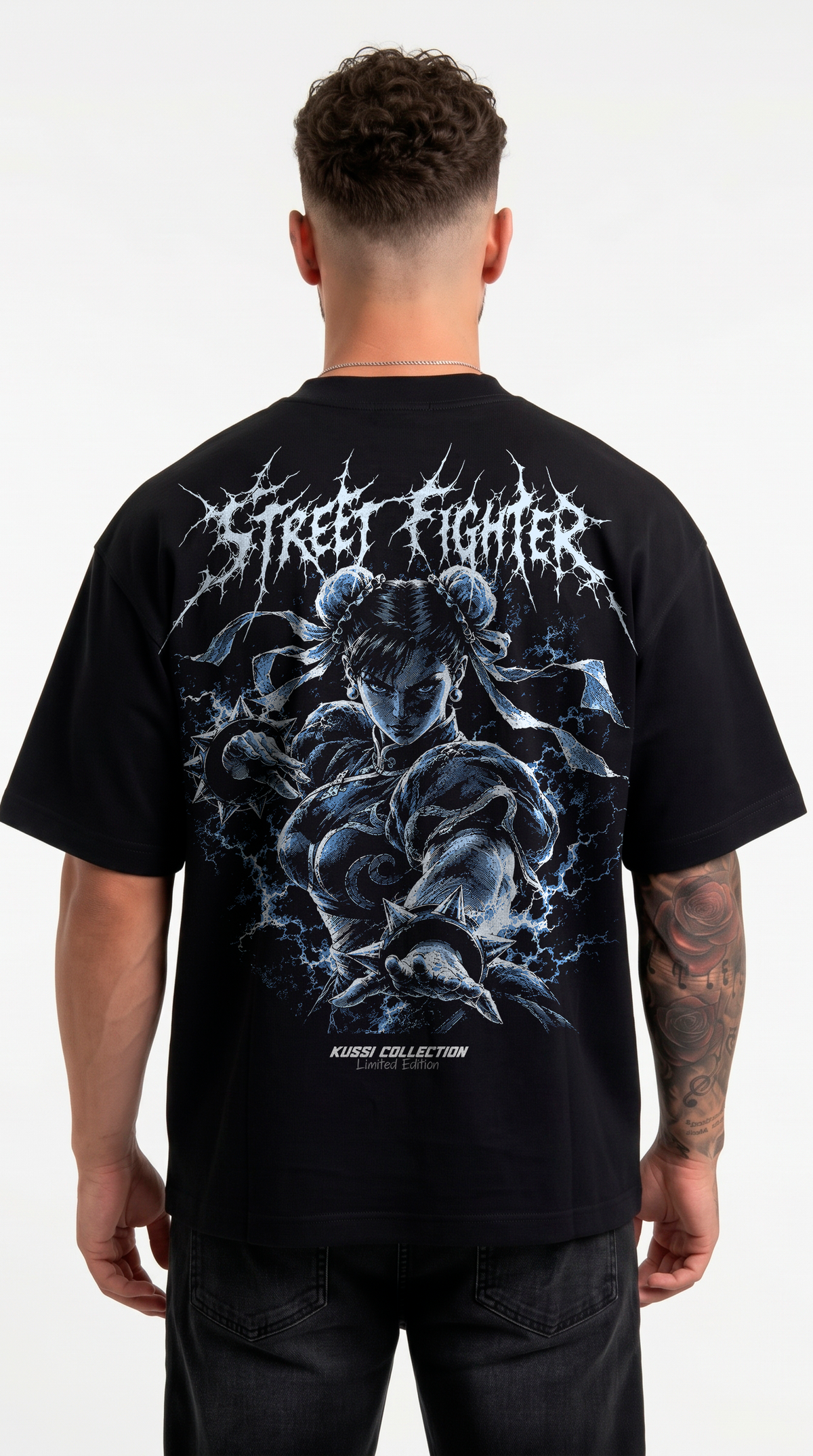 Polera Oversize Boxy Chun-Li Back | Street Fighter