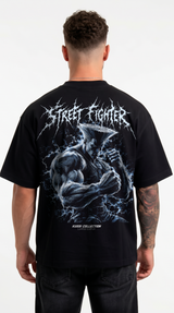 Polera Oversize Boxy Guile Back | Street Fighter