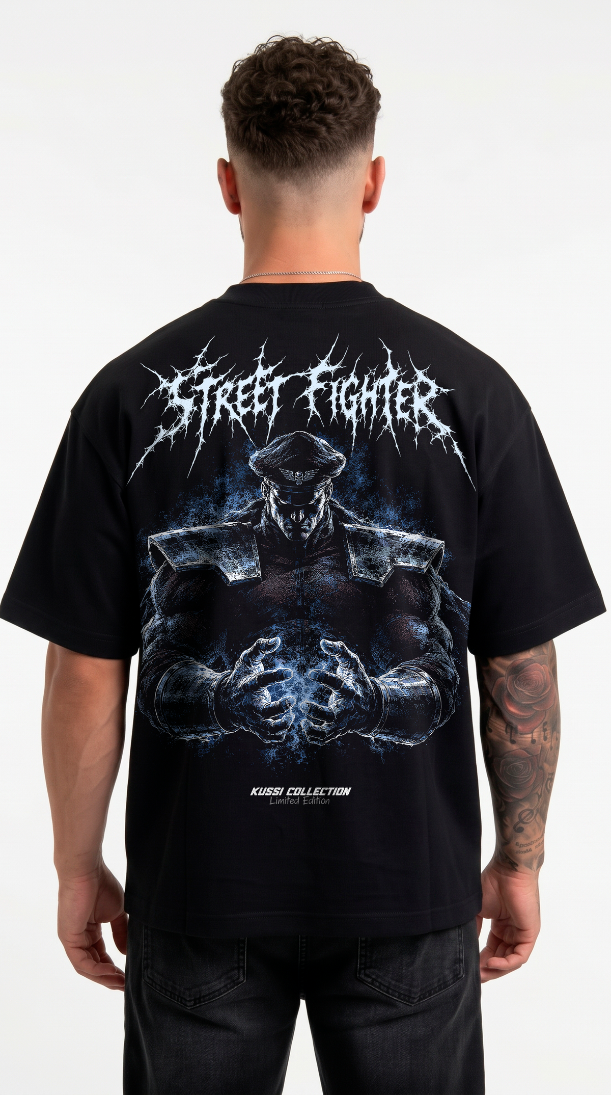 Polera Oversize Boxy M. Bison Back | Street Fighter