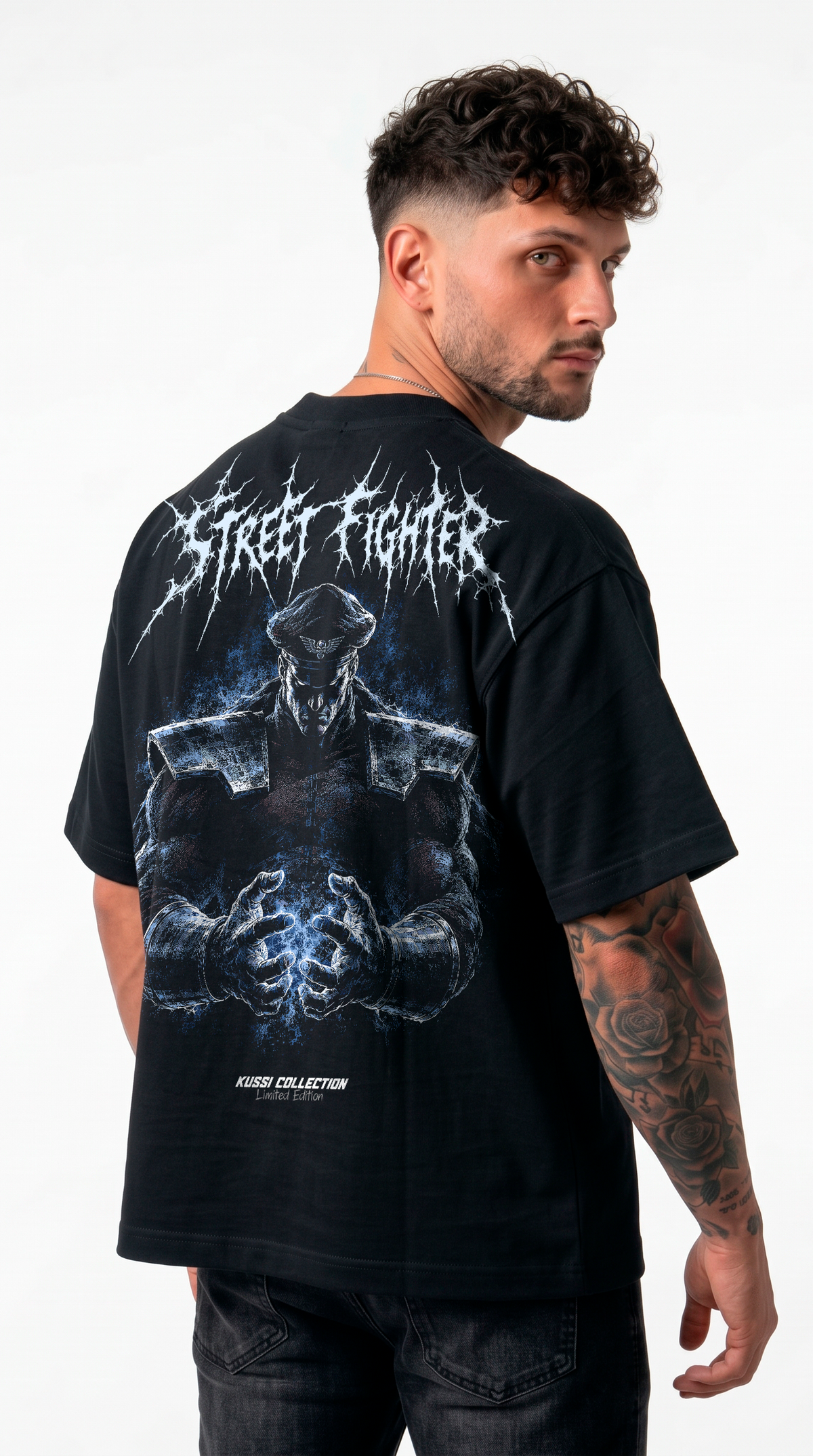 Polera Oversize Boxy M. Bison Back | Street Fighter