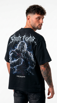 Polera Oversize Boxy Ken Masters Back | Street Fighter