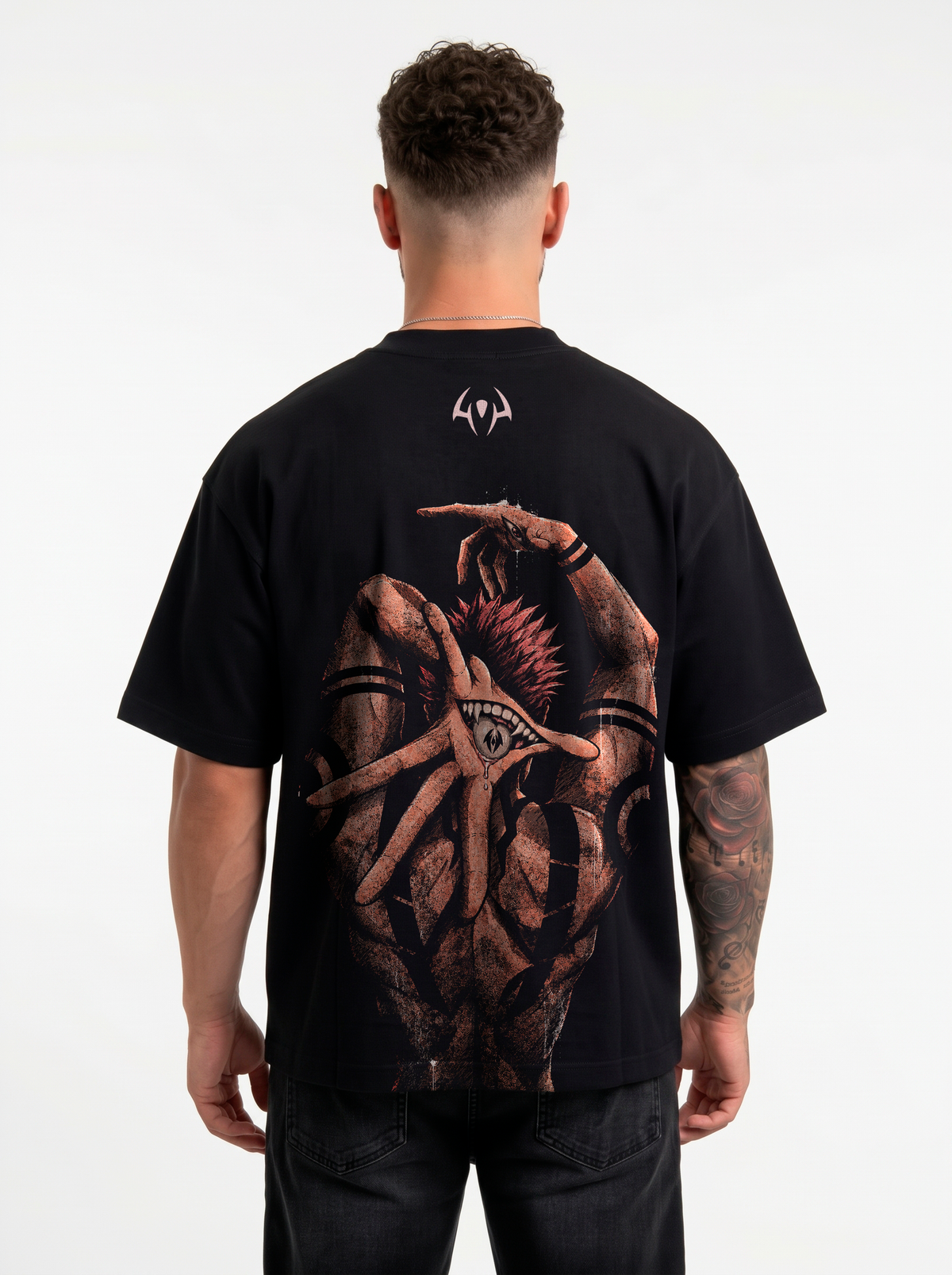 Polera Heavy weight Oversize Boxy Sukuna back | Jujutsu Kaisen