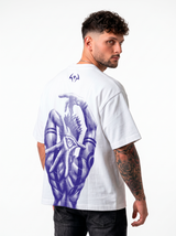 Polera Heavy weight Oversize Boxy Sukuna White | Jujutsu Kaisen