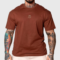 Polera Premium Oversize Gym Rat - Chocolate