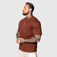 Polera Premium Oversize Gym Rat - Chocolate