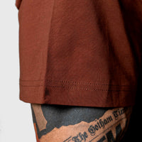 Polera Premium Oversize Gym Rat - Chocolate
