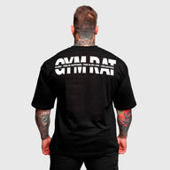 Polera Premium Oversize Gym Rat black