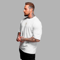 Polera Premium Oversize Gym Rat - White