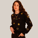 Poleron Basic Star Women  Black / Edicion Especial
