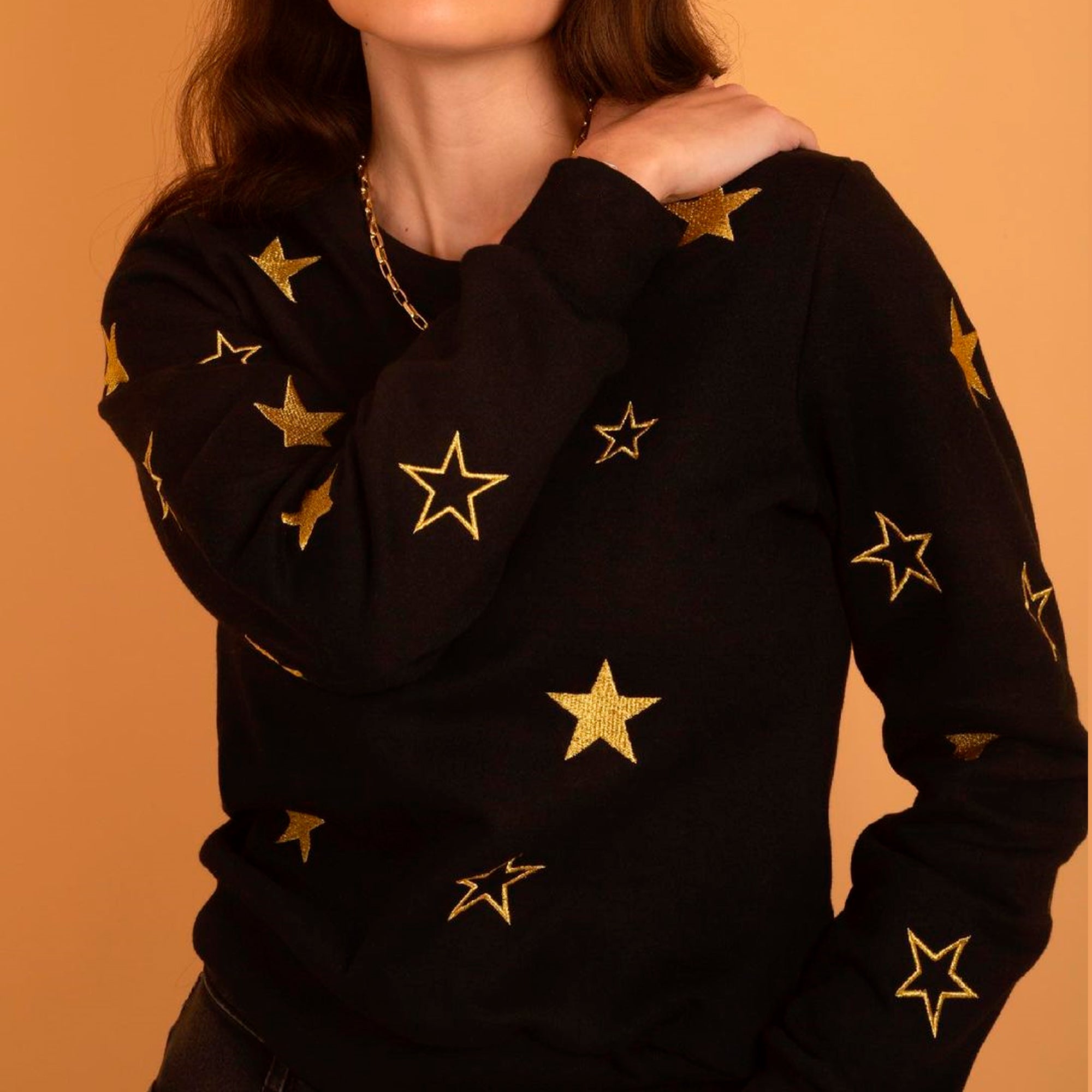 Poleron Basic Star Women  Black / Edicion Especial