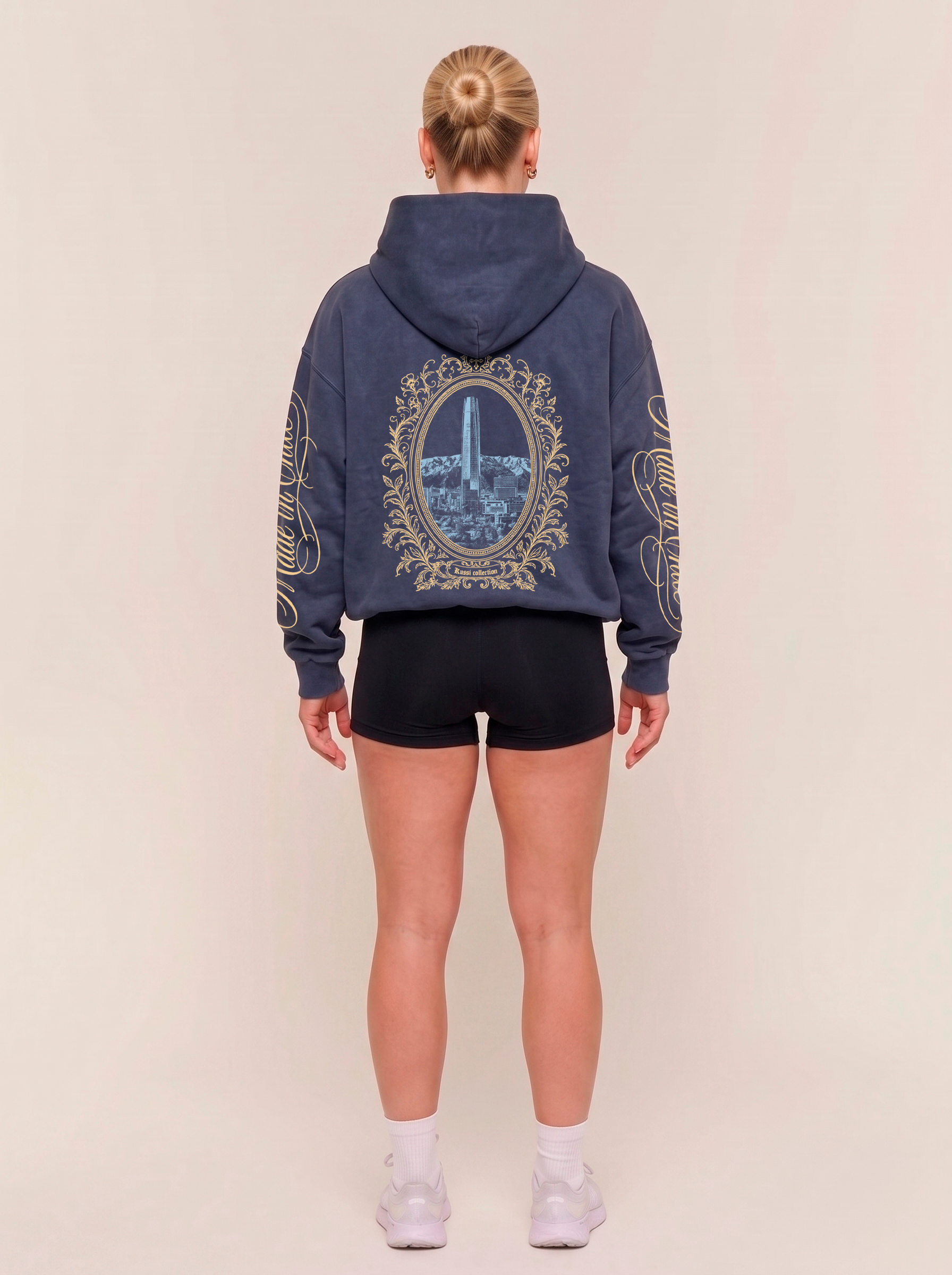 Hoodie boxy oversize made in chile | Navy