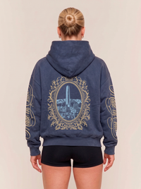 Hoodie boxy oversize made in chile | Navy