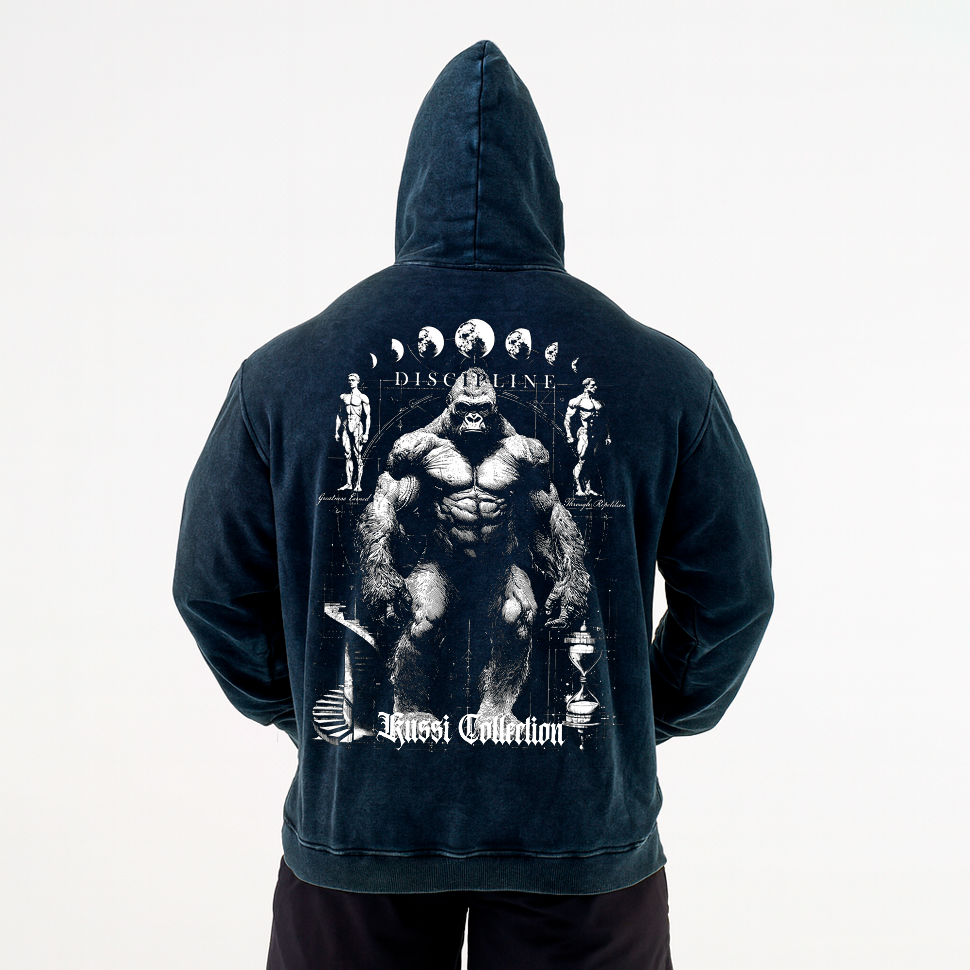 #2 hoodie acid wash basic Discipline Navy
