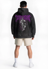 Polerón Acid Wash Toji Fushiguro black / Jujutsu Kaisen