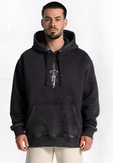 Polerón Acid Wash Toji Fushiguro black / Jujutsu Kaisen