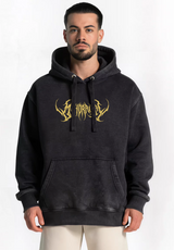 Polerón Acid Wash  Mahoraga black / Jujutsu Kaisen