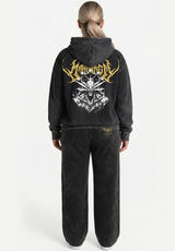 Polerón Acid Wash  Mahoraga black / Jujutsu Kaisen