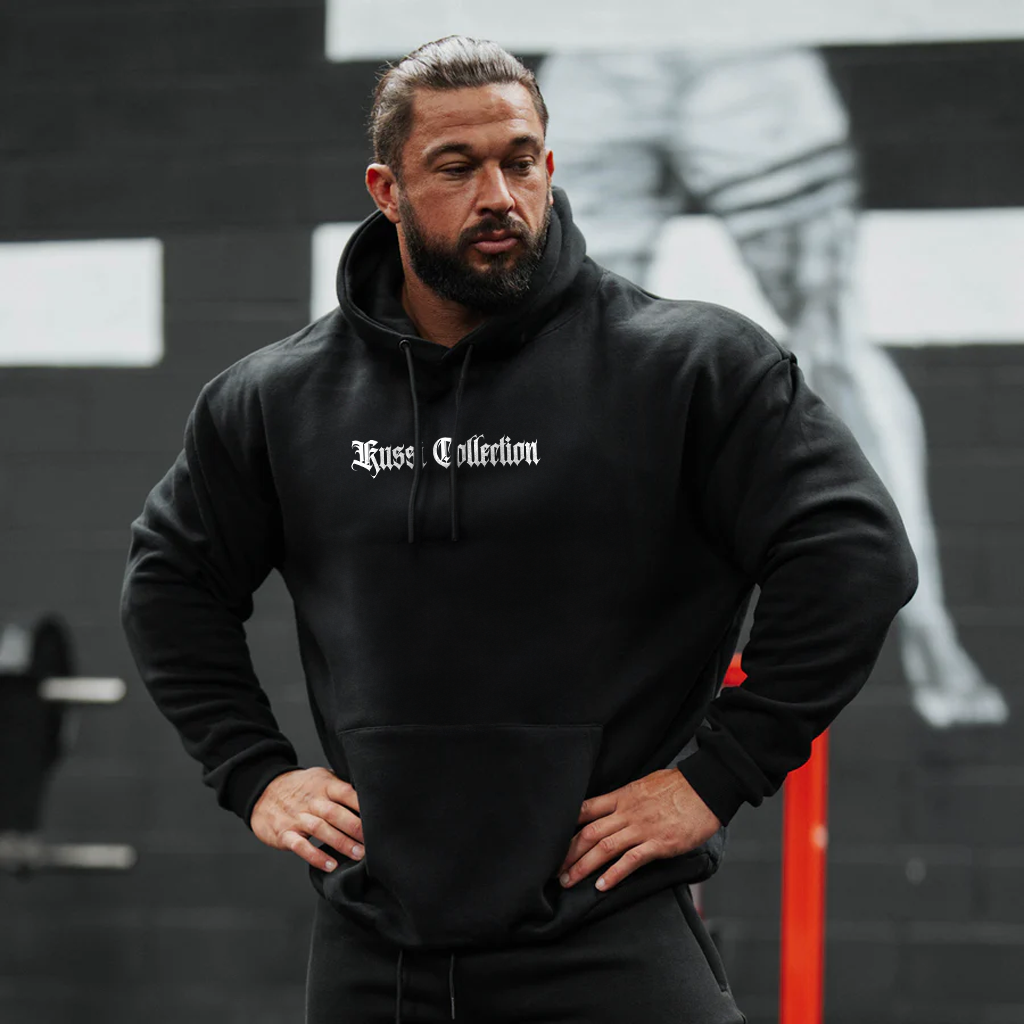 #1 hoodie will power pull  black