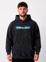 Hoodie oversize Acid Wash Satoru Gojo Black / Jujutsu Kaisen