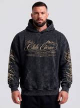 Poleron oversize acid wash made in chile | Black