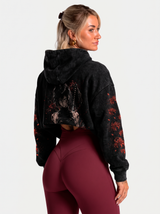 Polerón Oversize Acid Wash Maki Zenin Black- red | Jujutsu Kaisen