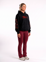 Polerón Oversize Acid Wash Maki Zenin Black- red | Jujutsu Kaisen