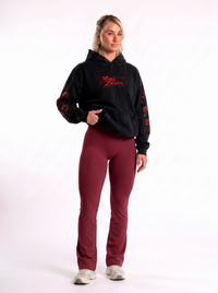 Polerón Oversize Acid Wash Maki Zenin Black- red | Jujutsu Kaisen