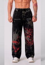 Jogger Oversize Acid Wash Itachi vs Shisui | Naruto
