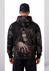 Polerón Oversize Acid Wash Itachi | Naruto