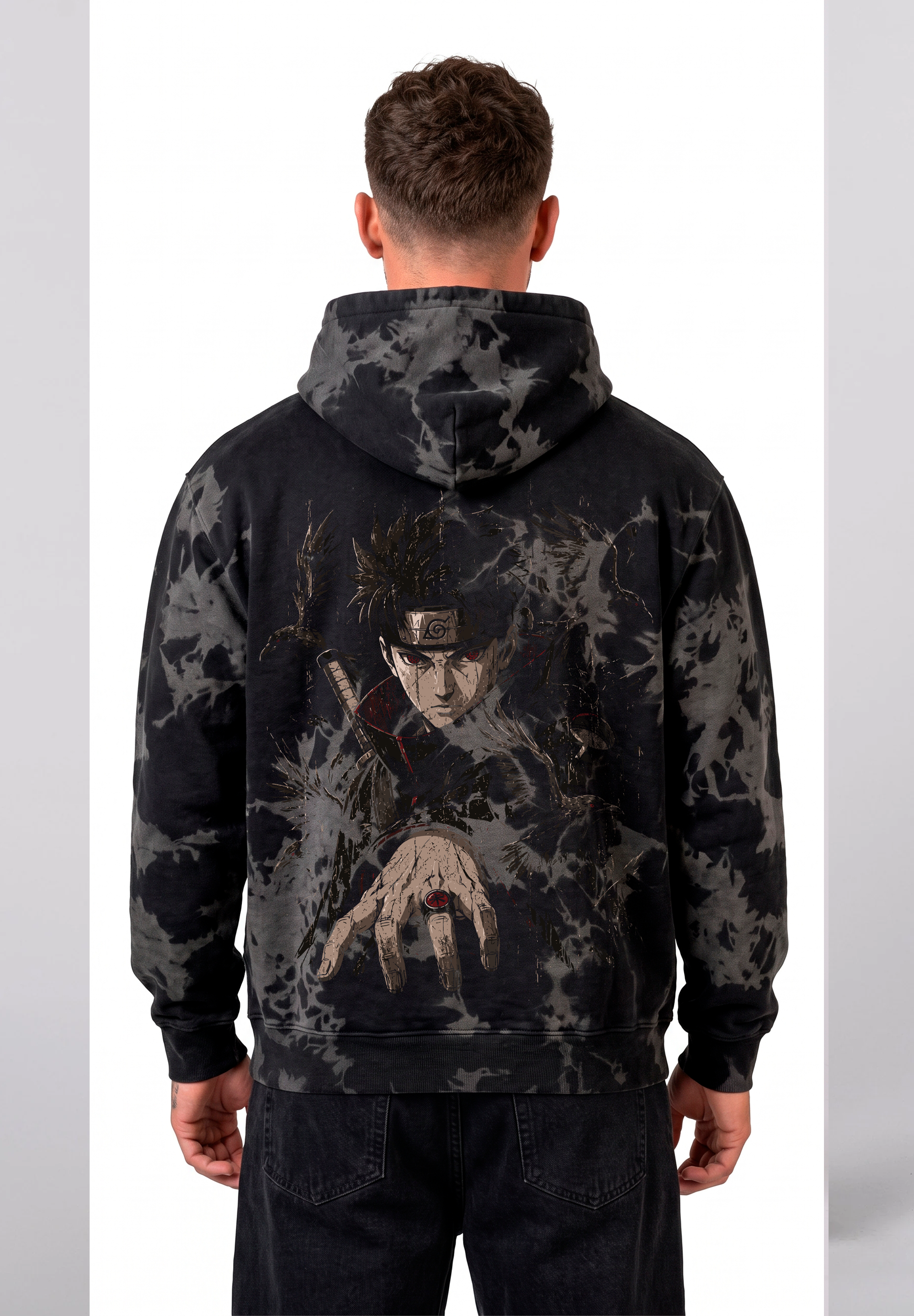Polerón Oversize Acid Wash Shisui | Naruto