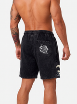 Short Oversize Acid Wash Luffy Black / Pre-venta