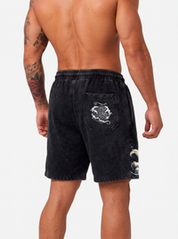 Short Oversize Acid Wash Luffy Black / Pre-venta