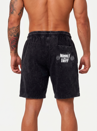 Short Oversize Acid Wash Luffy Black / Pre-venta