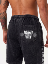 Short Oversize Acid Wash Luffy Black / Pre-venta