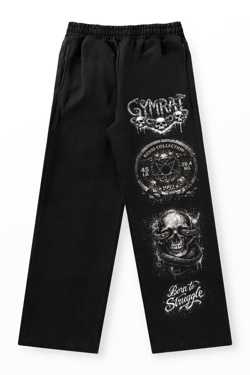 Jogger Oversize Acid Wash Black – Born to Strangle