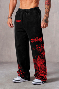 Jogger Oversize Acid Wash Demogorgon – Stranger Things