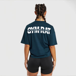 Polera essential Gym rat Navy - Girls